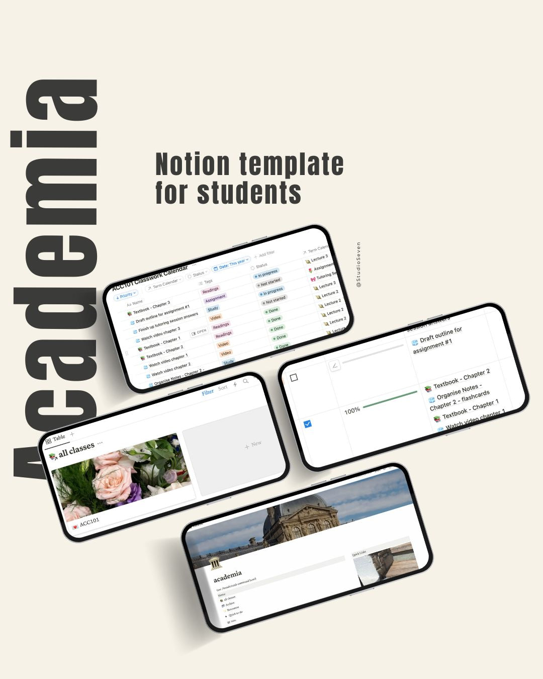 Academia Notion Template